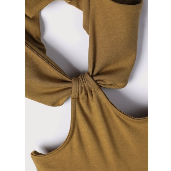 Lulu’s Opening Night Olive Green Cutout Bodycon Maxi Dress - Picture 5 of 6